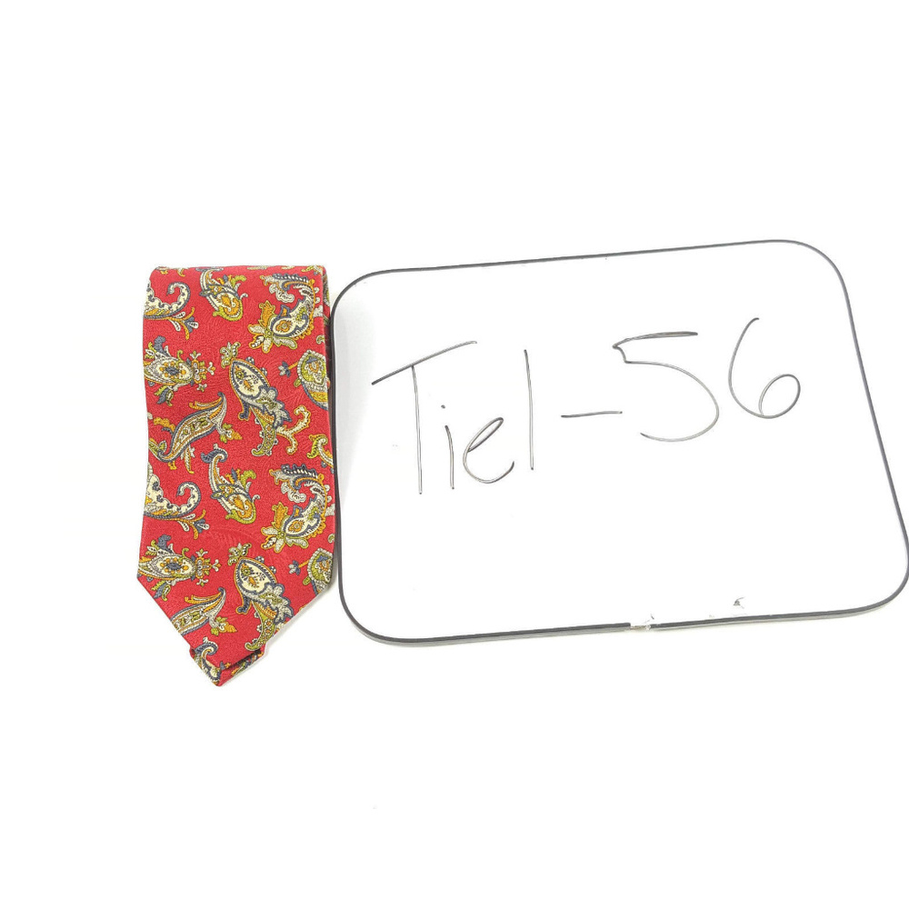Robert Talbott Best of Class Paisley Red 100% Silk - Picture 7 of 7